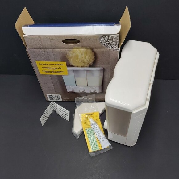 Better Living Clear Choice Shower Dispenser Organizer Shampoo Conditioner Soap - Picture 14 of 15